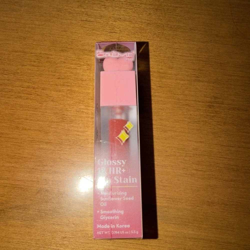 NEW The Creme Shop Glossy 12 HR+ Lip Stain, 0.194 oz. - Heart Eyes